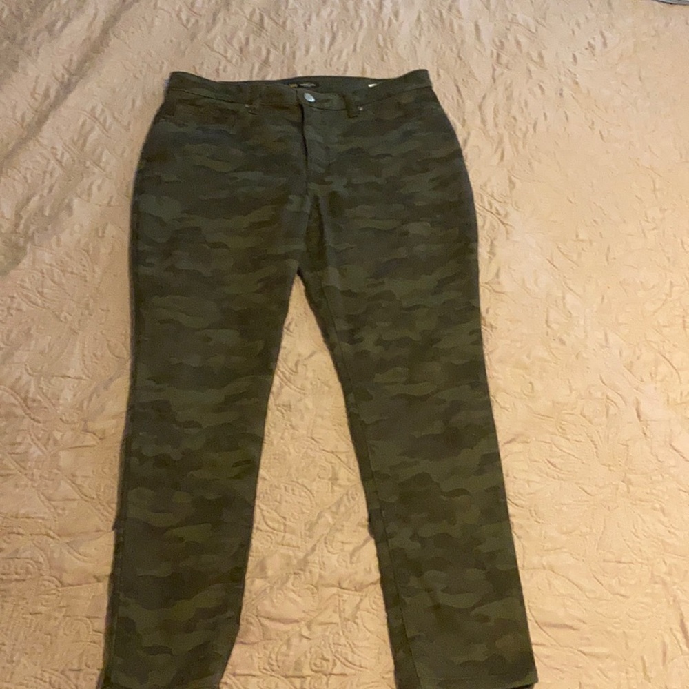 camp jeans with stains on the butt